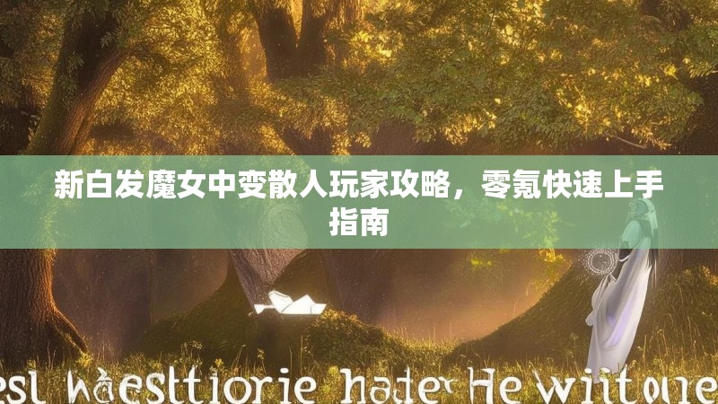 新白发魔女中变散人玩家攻略,零氪快速上手指南 新白发魔女中变散人玩家攻略,零氪快速上手指南