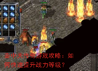 壶中天传奇游戏攻略：如何快速提升战力等级？