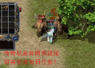 传奇玩家如何高效接取并完成每日任务？