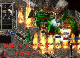 如何自定义传奇私服护体神盾的外观？