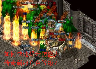 如何快速提升仿盛大传奇新服角色等级？