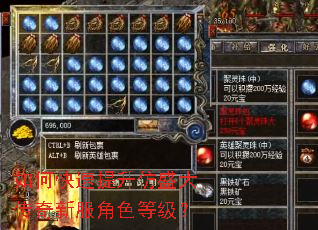 如何快速提升仿盛大传奇新服角色等级？