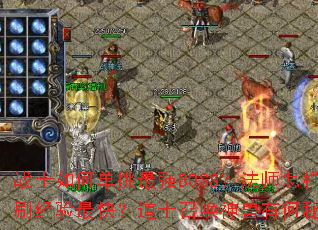 战士如何单挑最强BOSS？法师怎样群刷经验最快？道士召唤神兽有何秘诀？