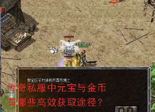 传奇私服中元宝与金币有哪些高效获取途径？