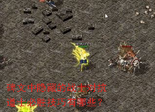 碑文中隐藏的战士对抗道士必胜技巧有哪些？