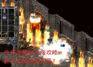 传奇免费版开服攻略：新手如何快速开局？