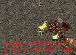 传奇私服中邪恶毒蛇能爆出哪些装备与材料？掉落物品清单大揭秘