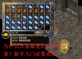 为什么大家都爱玩战士职业？新手入门必看攻略