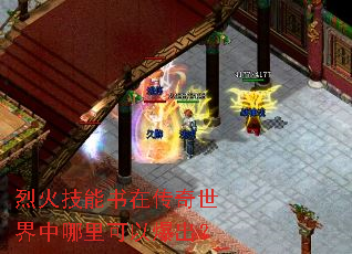 烈火技能书在传奇世界中哪里可以爆出？