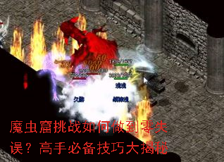 魔虫窟挑战如何做到零失误？高手必备技巧大揭秘