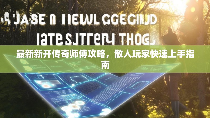 最新新开传奇师傅攻略，散人玩家快速上手指南