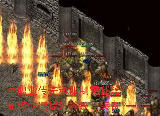 单职业传奇私服制霸秘籍：如何快速提升等级与装备？