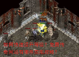 如何快速提升等级？免费传奇网站有哪些实用攻略？