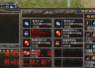 魔域武林争霸，如何问鼎江湖之巅？