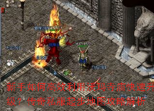 新手如何高效利用沃玛寺庙快速升级？传奇私服起步地图攻略解析