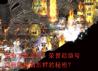 传奇游戏攻略：荣誉勋章号背后隐藏着怎样的秘密？