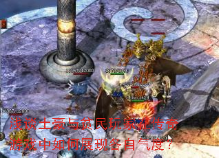 浅谈土豪与贫民玩家在传奇游戏中如何展现各自气度？