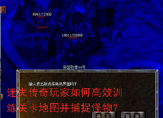 迷失传奇玩家如何高效训练关卡地图并捕捉怪物？