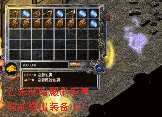 在未知暗殿刷鹿真的能爆出装备吗？