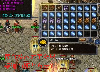 传奇私服元宝获取渠道有哪些方法？