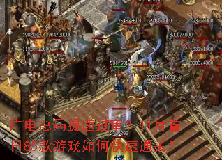 广电总局提速过审？11月首日85款游戏如何快速通关？
