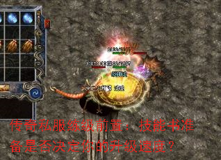 传奇私服练级前置：技能书准备是否决定你的升级速度？