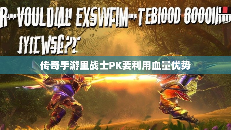 传奇手游里战士PK要利用血量优势