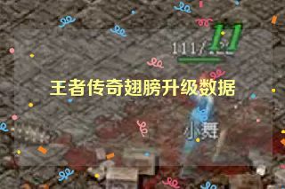 王者传奇翅膀升级数据