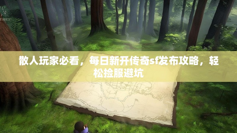 散人玩家必看，每日新开传奇sf发布攻略，轻松捡服避坑