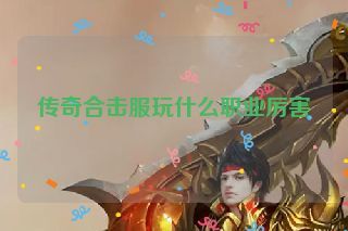 传奇合击服玩什么职业厉害