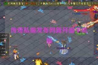 传奇私服发布网新开服手机版