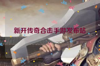 新开传奇合击手游发布站