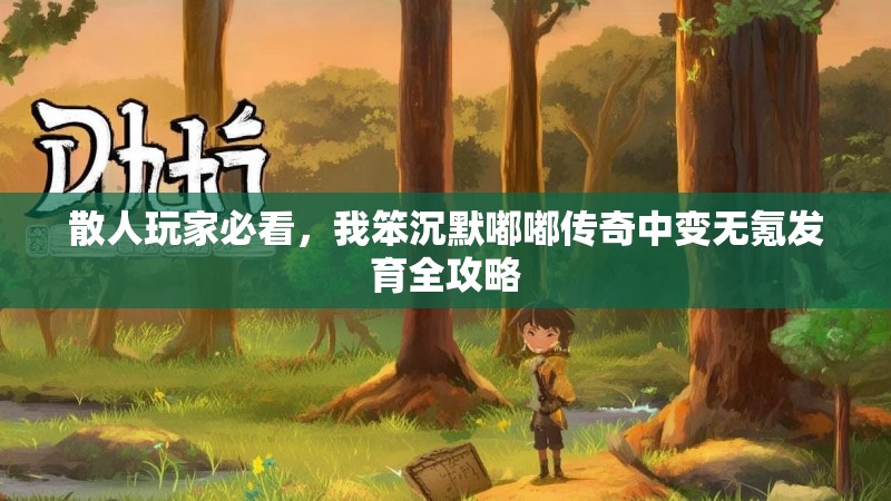 散人玩家必看，我笨沉默嘟嘟传奇中变无氪发育全攻略