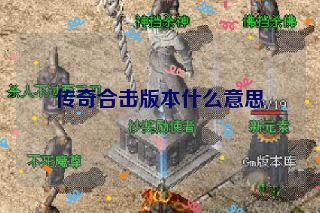 传奇合击版本什么意思