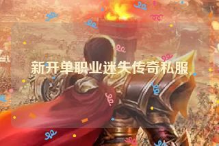新开单职业迷失传奇私服