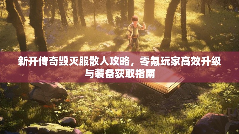 新开传奇毁灭服散人攻略，零氪玩家高效升级与装备获取指南