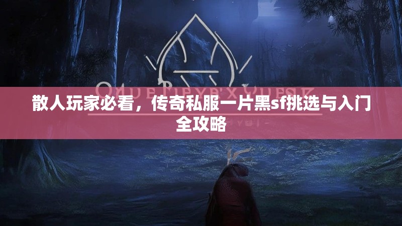 散人玩家必看，传奇私服一片黑sf挑选与入门全攻略