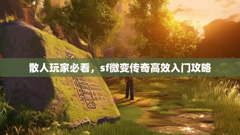 散人玩家必看，sf微变传奇高效入门攻略