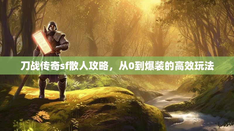 刀战传奇sf散人攻略，从0到爆装的高效玩法