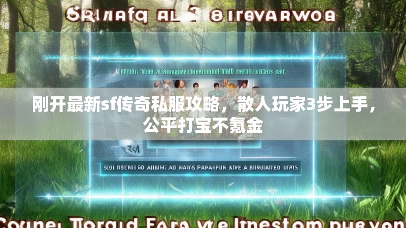刚开最新sf传奇私服攻略，散人玩家3步上手，公平打宝不氪金