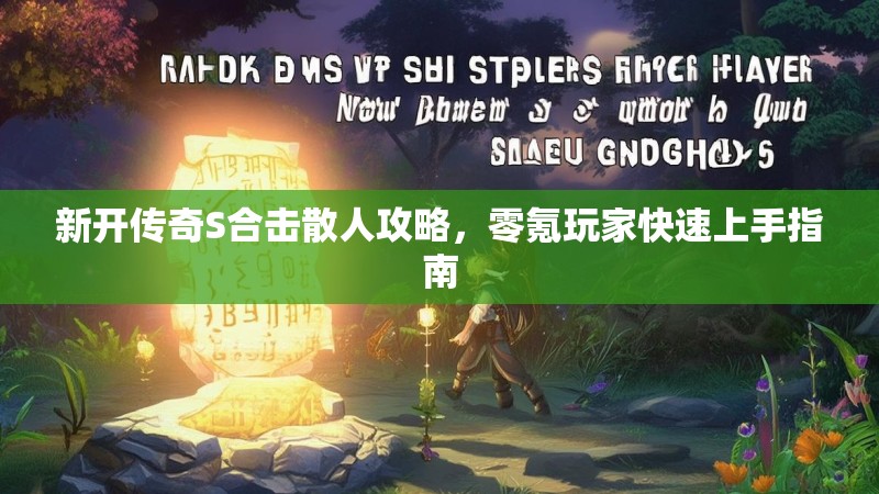 新开传奇S合击散人攻略，零氪玩家快速上手指南