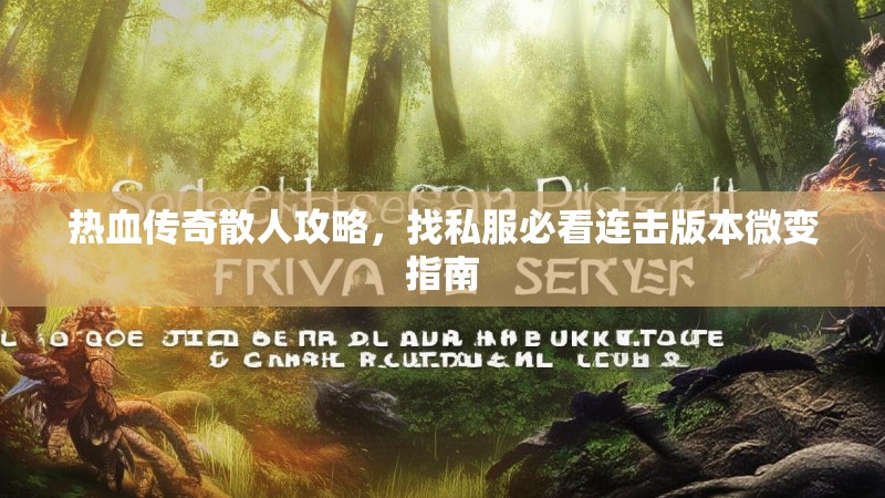 热血传奇散人攻略，找私服必看连击版本微变指南