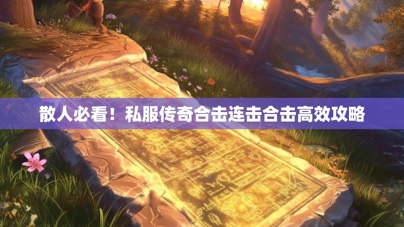 散人必看！私服传奇合击连击合击高效攻略