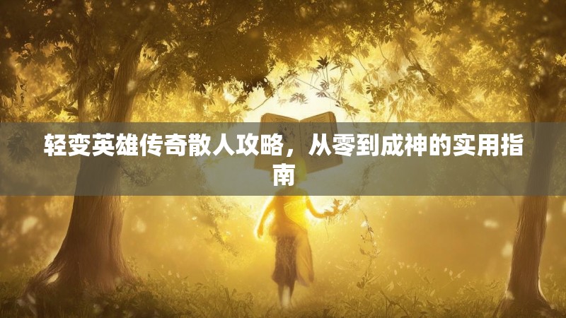 轻变英雄传奇散人攻略，从零到成神的实用指南