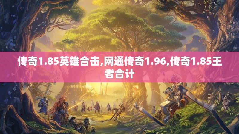 传奇1.85英雄合击,网通传奇1.96,传奇1.85王者合计