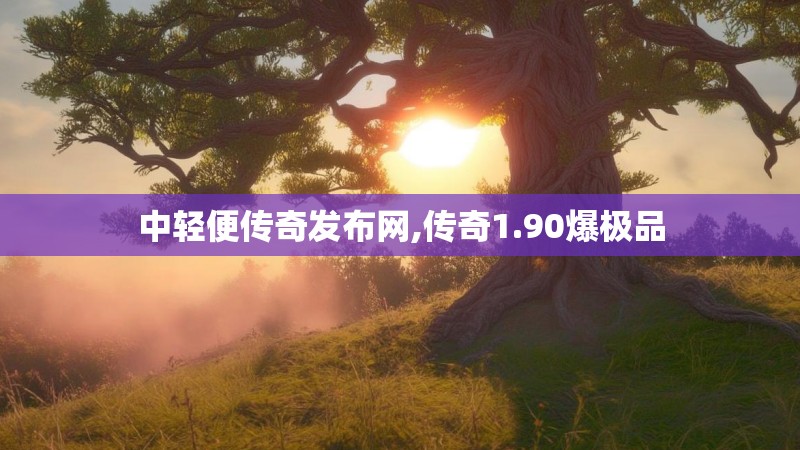 中轻便传奇发布网,传奇1.90爆极品
