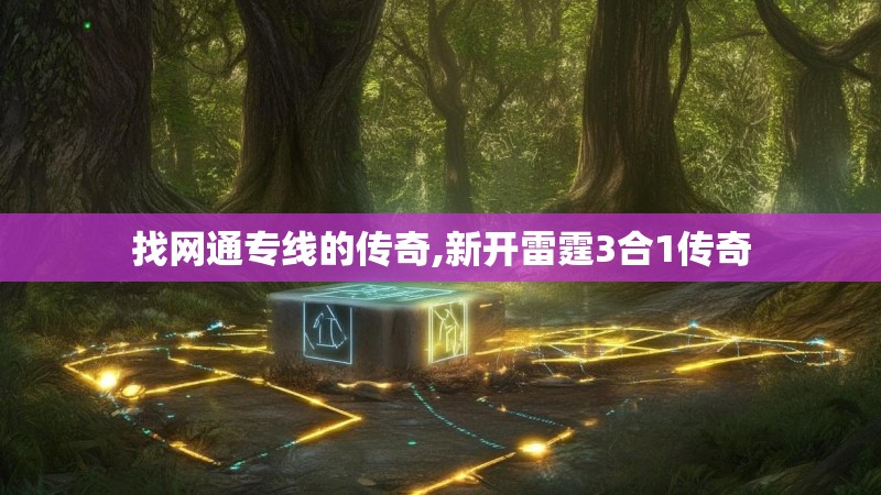 找网通专线的传奇,新开雷霆3合1传奇