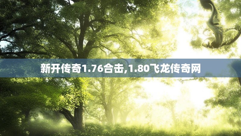 新开传奇1.76合击,1.80飞龙传奇网