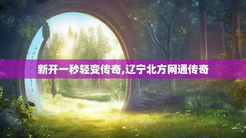 新开一秒轻变传奇,辽宁北方网通传奇