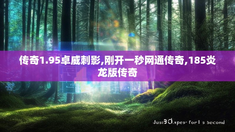 传奇1.95卓威刺影,刚开一秒网通传奇,185炎龙版传奇